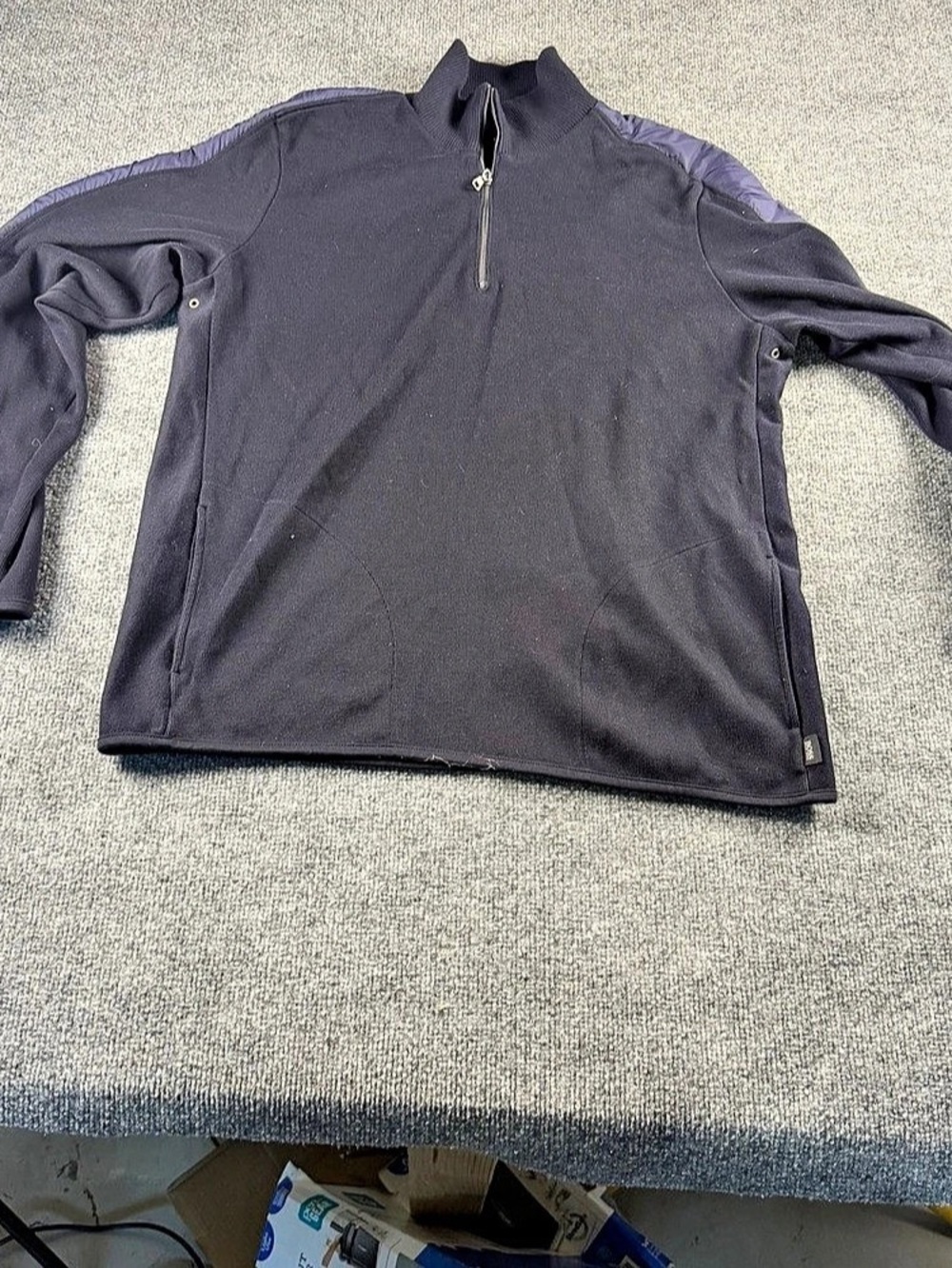 BOSS Quarter-Zip Pullover Blue XL